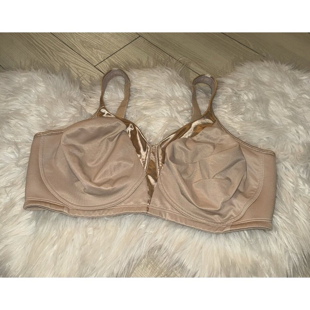 Playtex 18 Hour 4803 Full Coverage Bra Unlined Wire Free Womens 44DD Beige